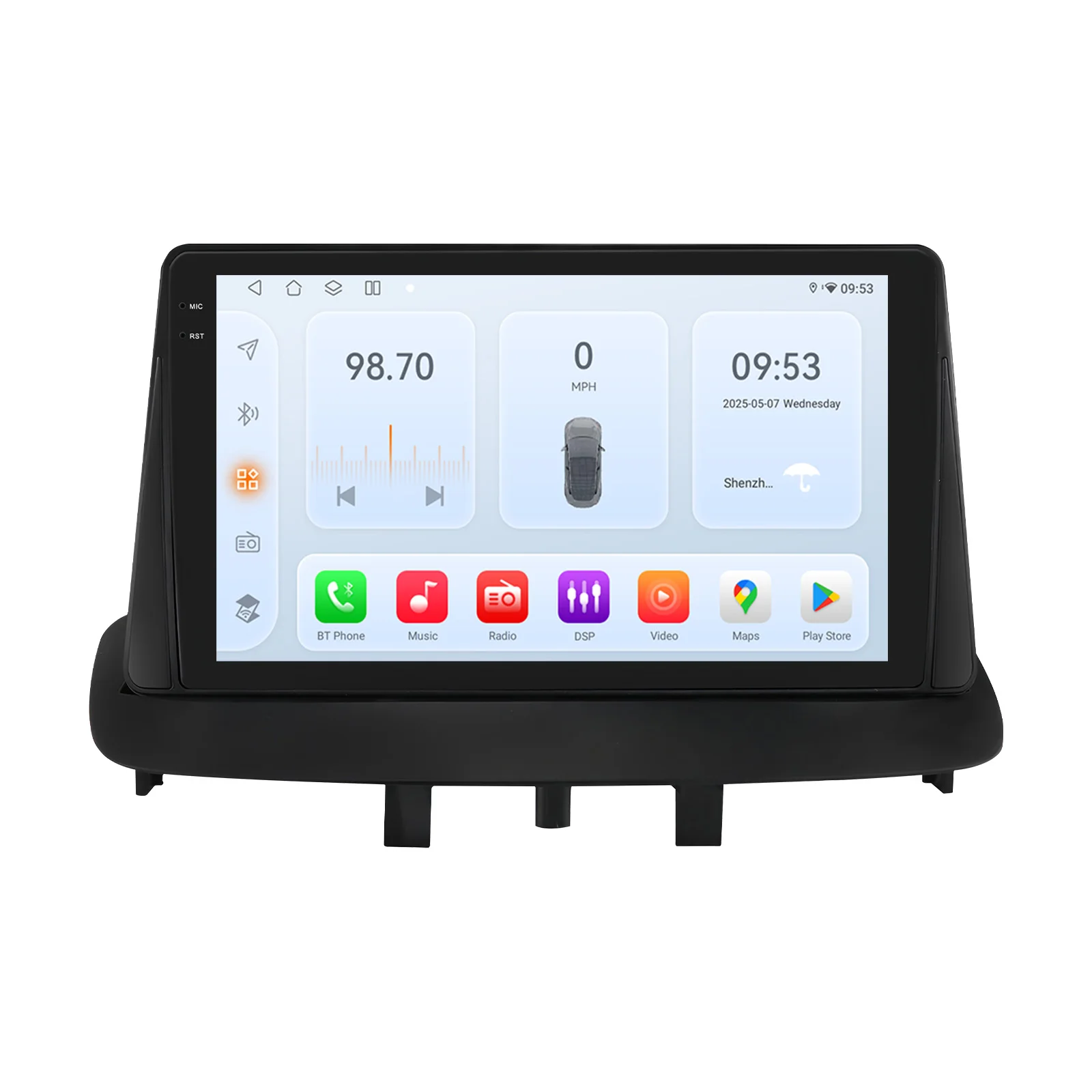 Image of Hizpo 9 Zoll Autoradio für Renault Magane 3 2008 - 2014, kabelloses Carplay, Android Auto-Multimedia-Videoplayer, 2-DIN-Radio, Autoradio, GPS, Stereo, intelligente Systeme, IPS-Touchscreen, Head Unit,