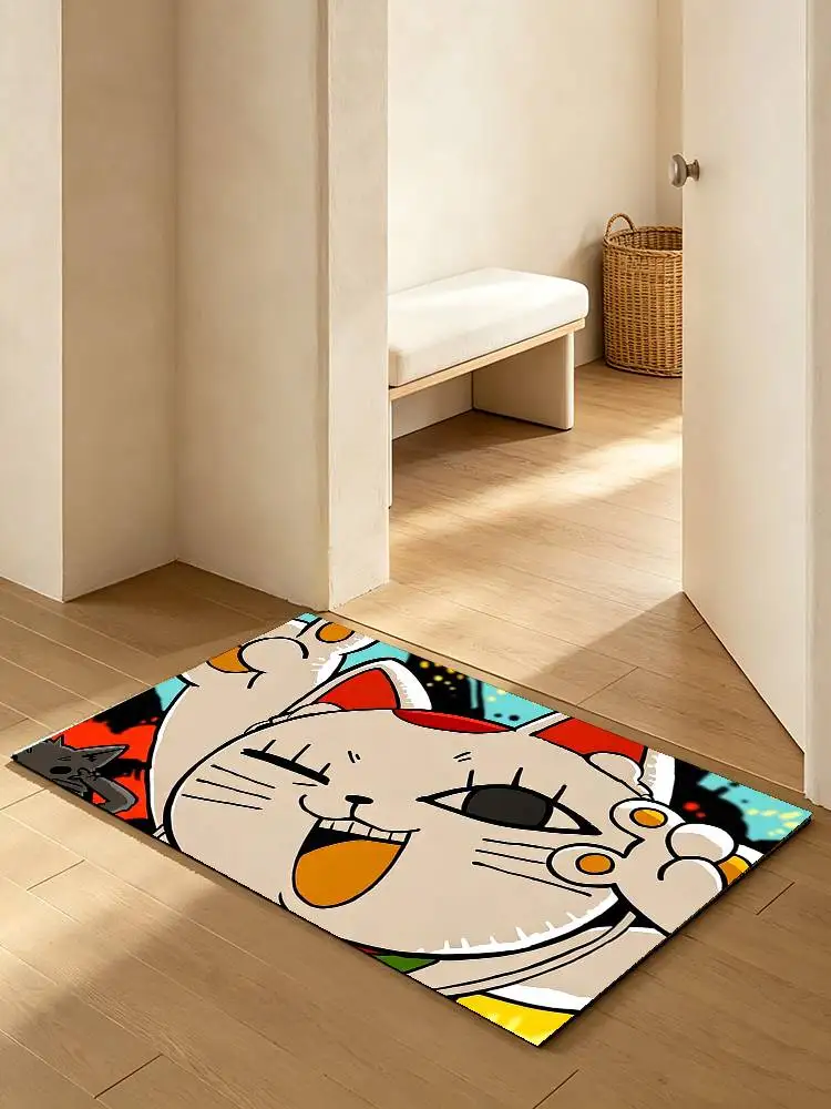 CUTE D-Dandadan T-Turbo G-Granny Soft Absorbent Decorative Floor Mat for Bathroom Entryway Living Room
