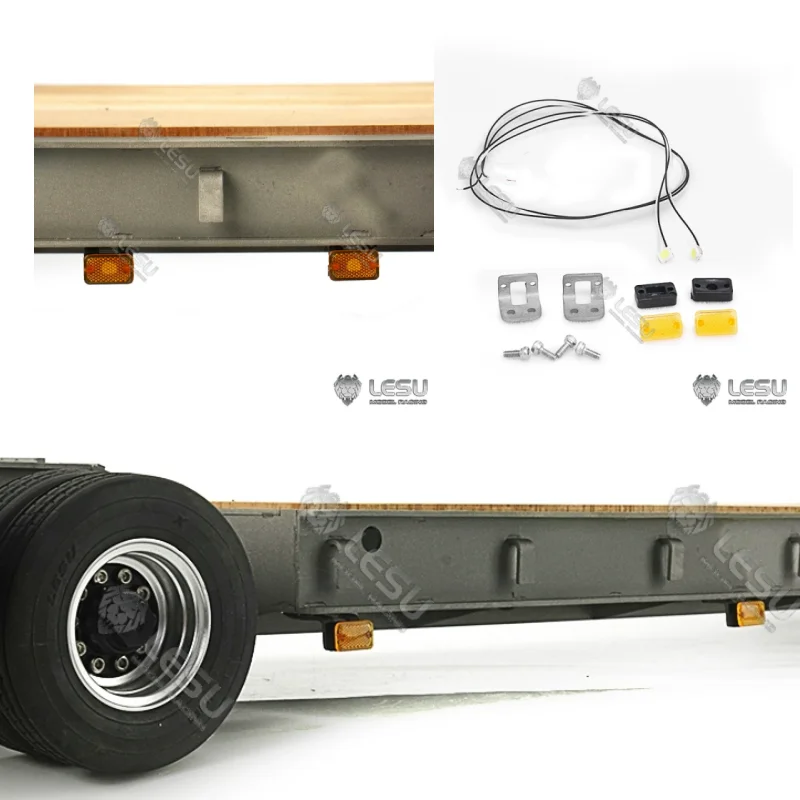 

LESU RC Parts Plastic Side Lights Clearance Lamp For 1/14 Tamiya Remote Control Tractor Truck Trailer DIY Model TH16992 RC Car