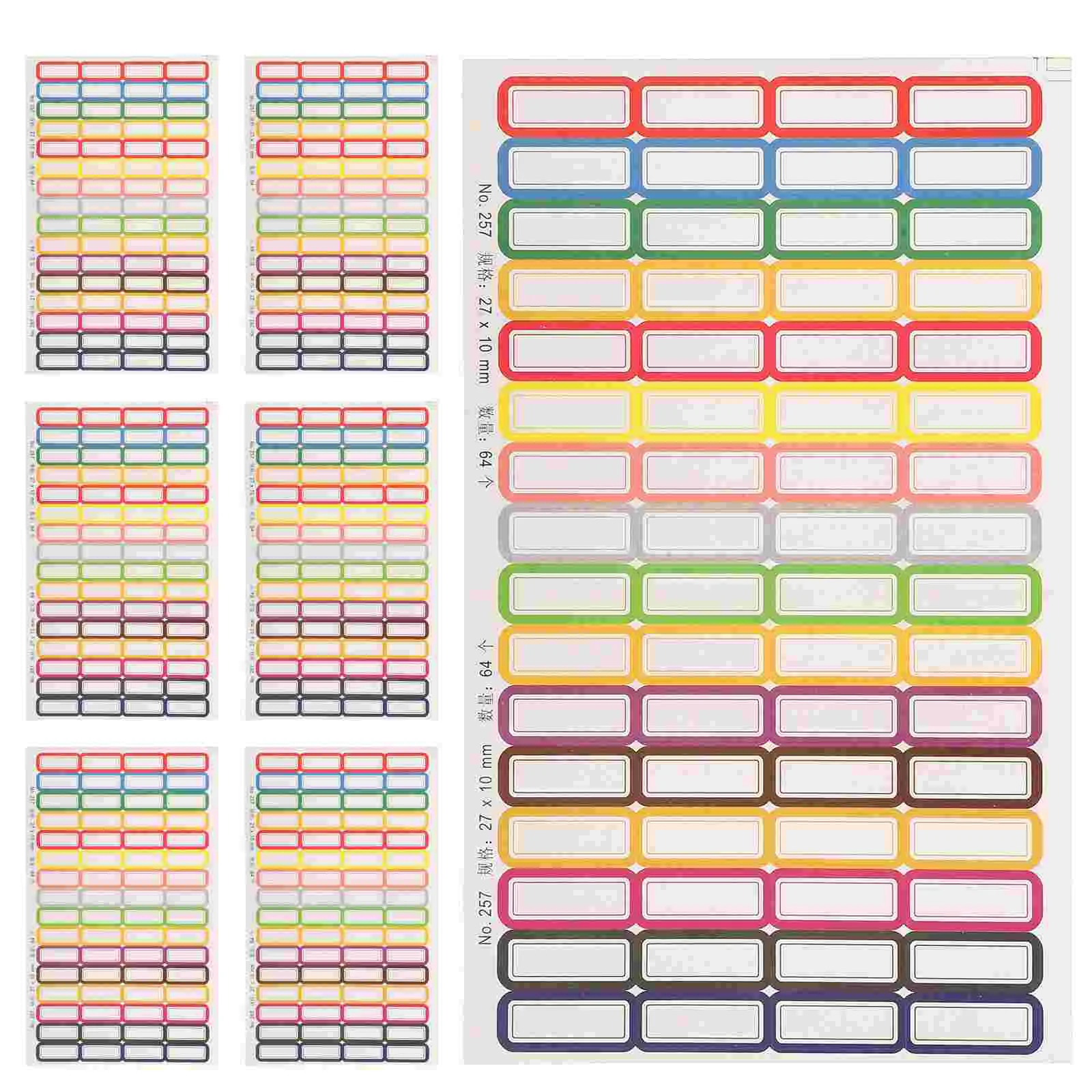 20 Sheet Self-adhesive Label Sticker Pencil Labels for Kids Name Computer Stickers Laptop