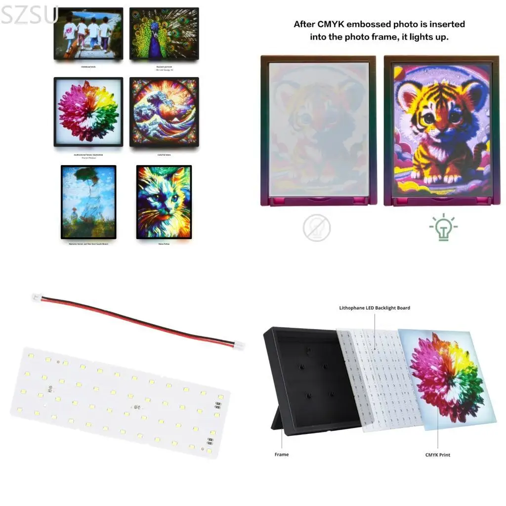 

SZSU LED Backlight Board for CMYK Lithophane LED Backlight Board Power