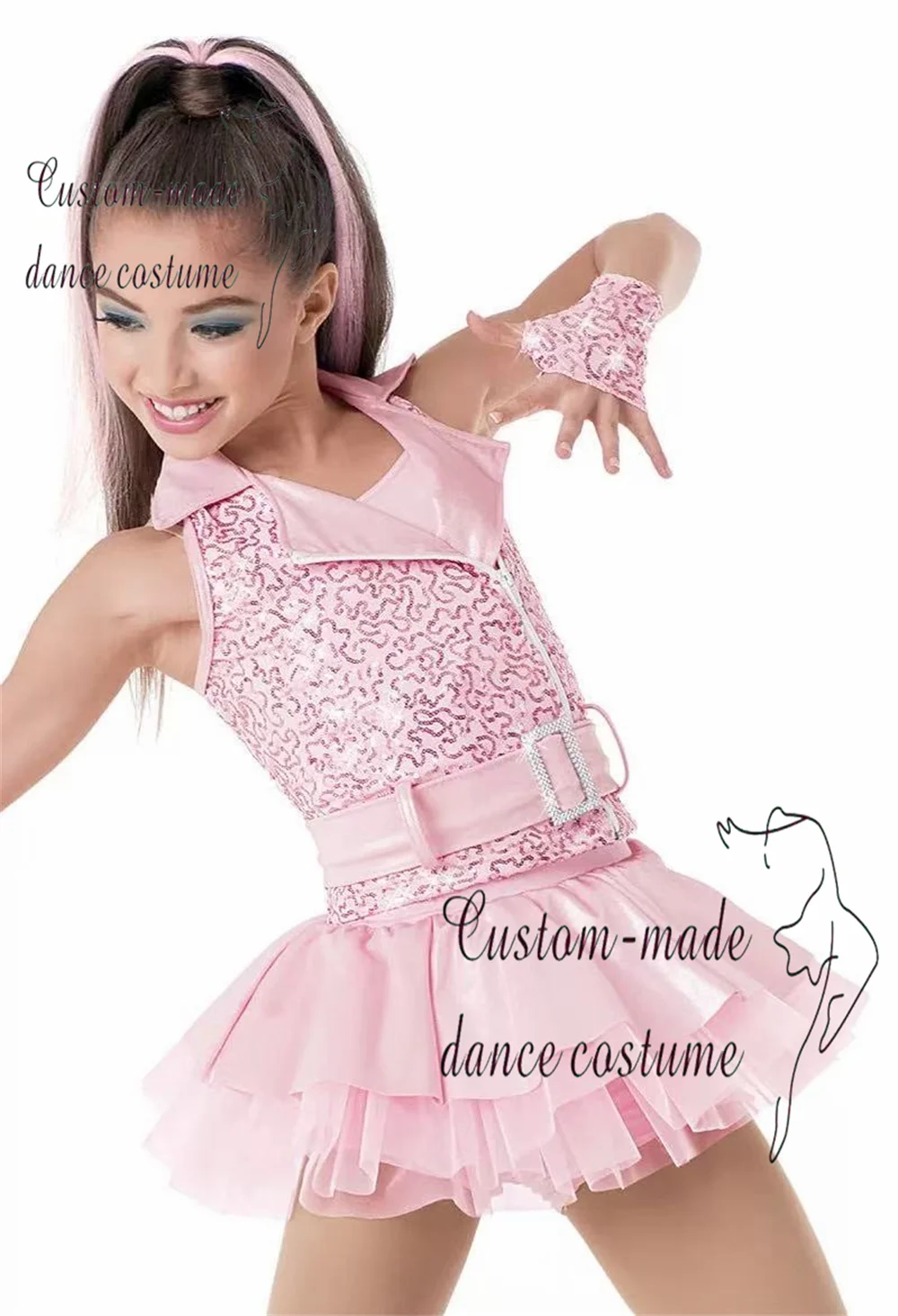 

Детские фиолетовые костюмы для выступлений и взрослый современный джазовый уличный танец, розовый танцевальный костюм.