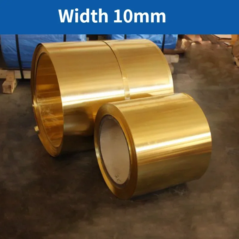 

Width 10mm * Thick 0.1/0.2/0.3/0.5MM 1Meter/Roll Thin Brass Sheet Strip Gold Film Wire Brass Foil Plate Jewelry Making DIY H62