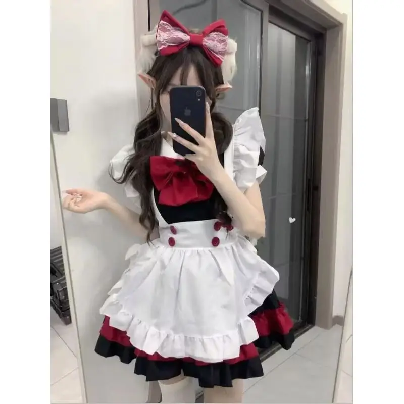 로우인 가면극 의상 남성용 여성 하인 프린스 스노우 엘사 재미있는 파르 코스프레 M 하인 스커트 플러스 사이즈 로리타 스타일