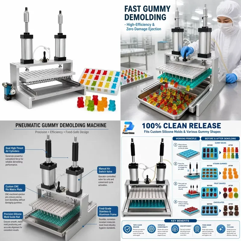 Manual Demoulding Machine Candy Store Equipment Universal Sugar Dispenser 304 Stainless Steel