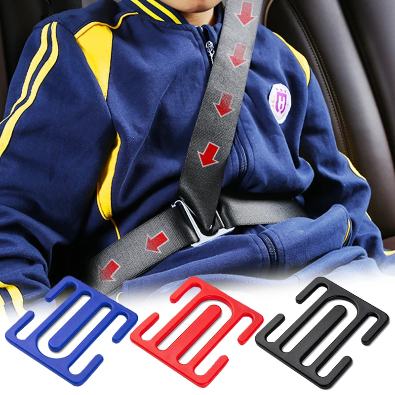 Car Seat Belts Elastic Buckle Universal Auto Plastic Anti Strangulation Neck Seat Simple Limiter Buckle Car Accessories Interior