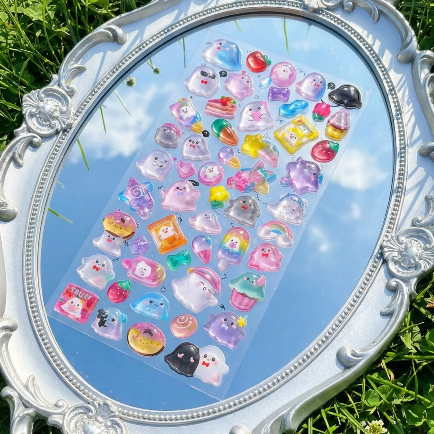 Candy Color Cartoon Animals Fruit Penguin 3D Relief Stickers Scrapbooking Diy Journal Cute Stationery Sticker School Gift