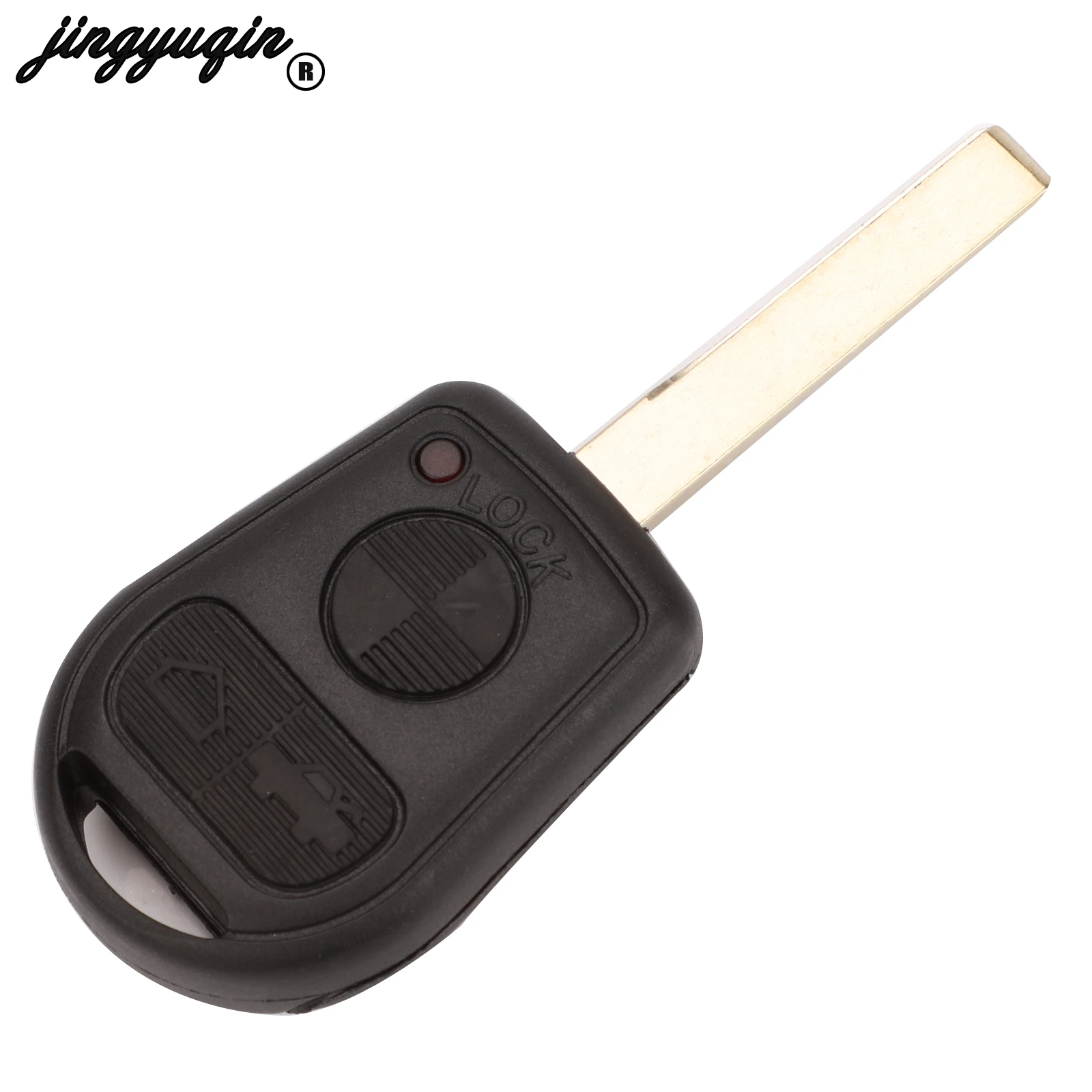 jingyuqin For BMW Z3 E31 E32 E34 E36 E38 E39 E46 Z3i Smart Remote Car Key 433Mhz PCF7935 Chip Fob 3 Buttons HU92 HU58 Blade