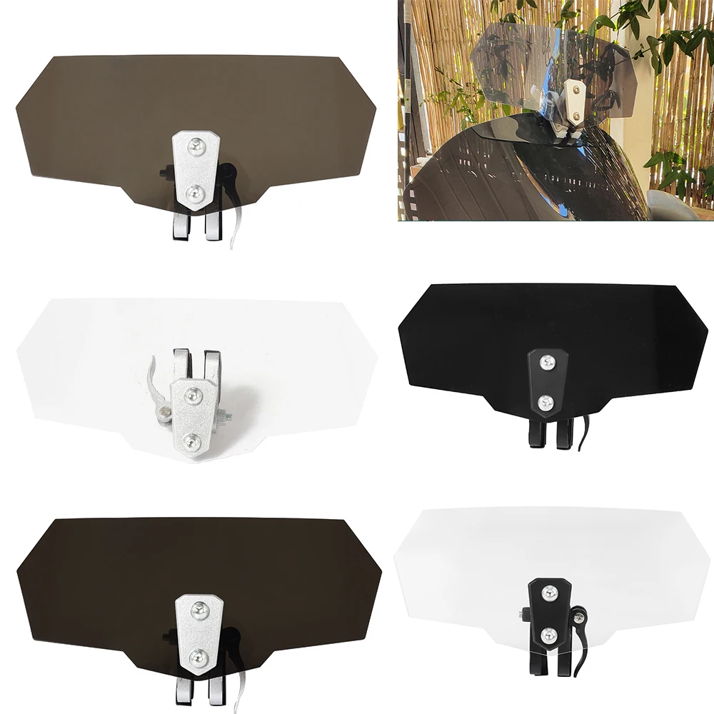 Universal Motorcycle Risen Clip On Windscreen Windshield Extension Spoiler Air Deflector For BMW R1200GS