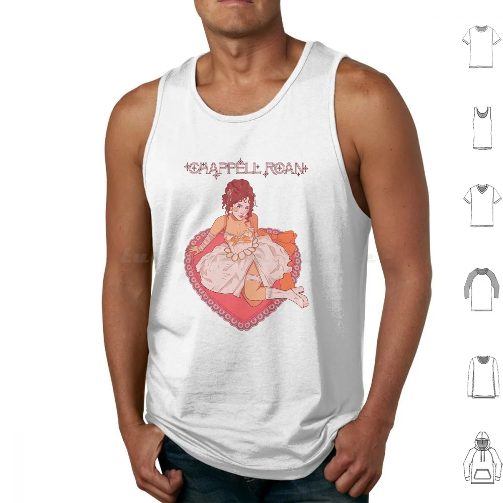 Heart Tank Tops Print Cotton Chappell Roan Chappell Roan Band Chappell Roan Music Chappell Roan Tour Hot To Go