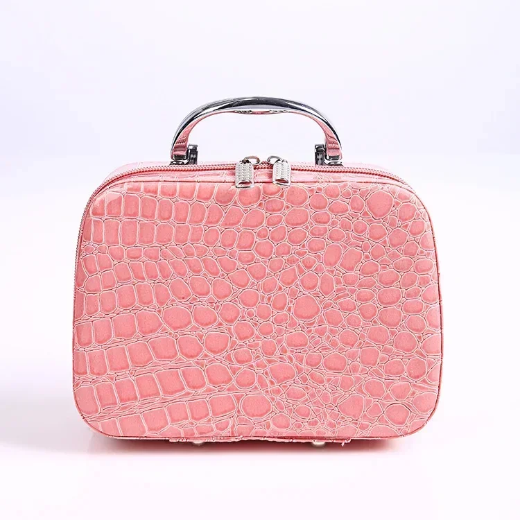 

2024 New PU Leather Cosmetic Bag For Women Multi-Functional Portable Travel Storage Makeup Case Luggage & Bags Storage Bag