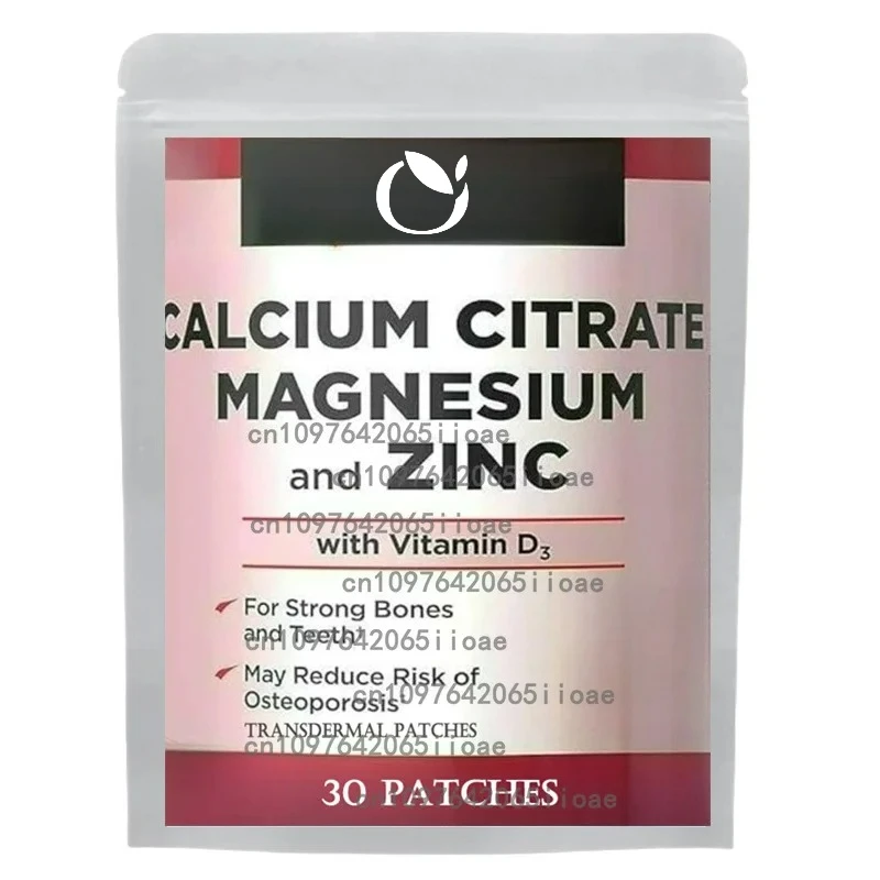 

Calcium Magnesium & Zinc Transdermal Patches Supports Normal Bone Health & Immune System Booster 30 Patches