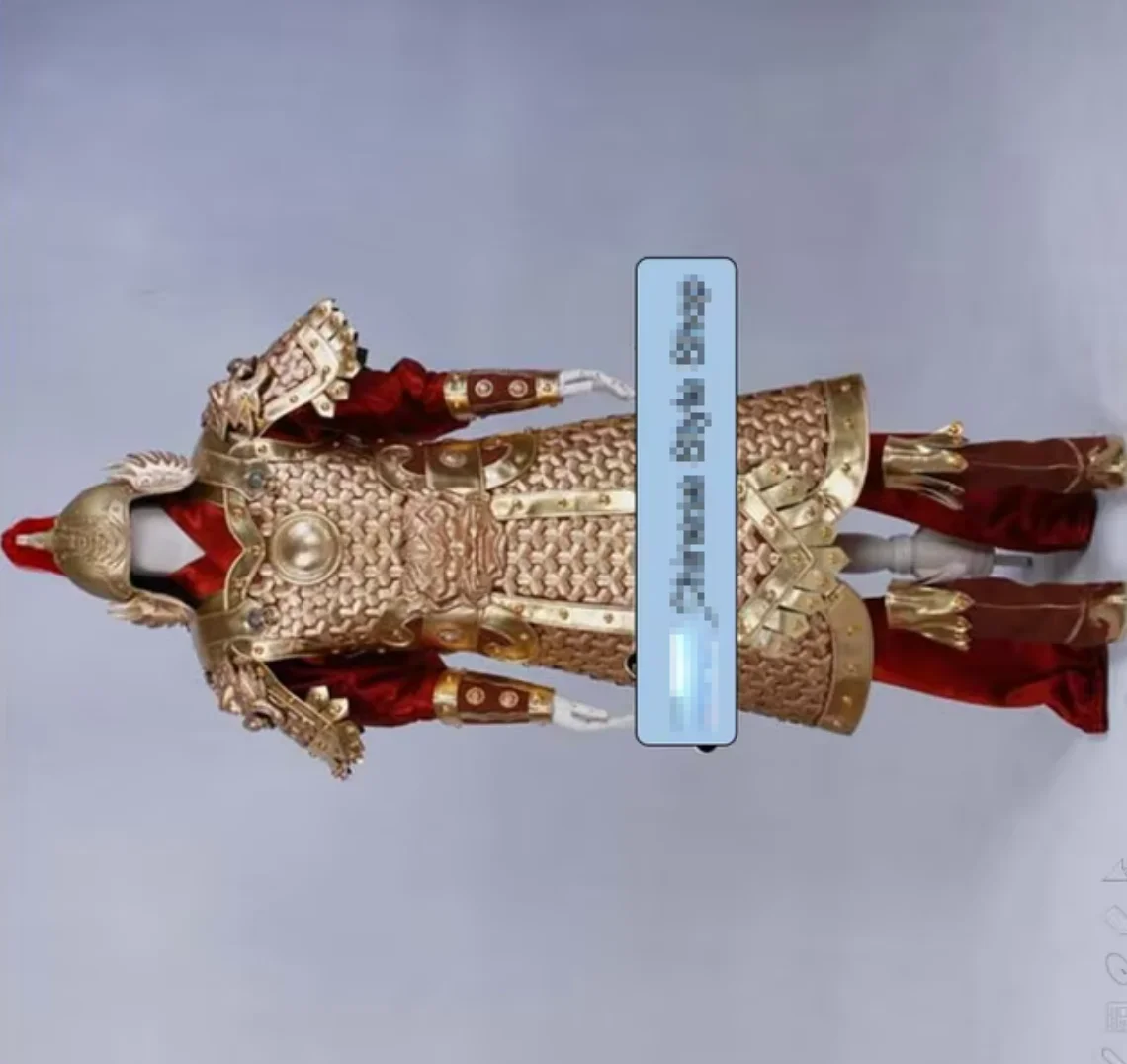 Ancient Chinese General Hanfu Costume Armor Three Kingdoms Period Stage Performance TV Play Use Traditional Chinese Military Out