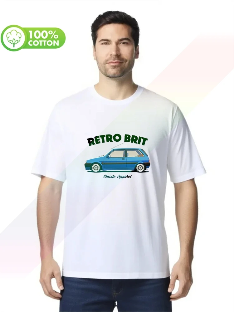 Camiseta Masculina 100% Algodão METRO GTI RETRO BRIT, Novo Lançamento 2026, Grande Sucesso de Vendas CARRO CLÁSSICO. BRITÂNICO. Camisetas MODIFICADAS S-XXXL