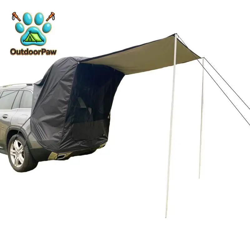 Car SUV Trunk Extension Tent Outdoor Travel Camping Car Tailgate Sunshade Waterproof Tent Awning Tent Car Exterior Accessories