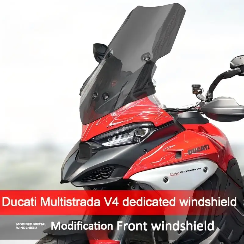 For DUCATI MULTISTRADA MTS V4/S SPORT Windshield Windscreen Windproof Screen Front Glass Modified windshield accessori Mts V4/S