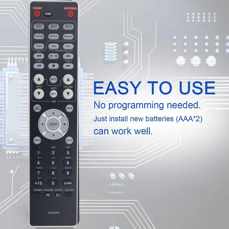 RC004NA Replacement Remote Control Plastic For Marantz Amplifier Audio Player NA6005 SA8004