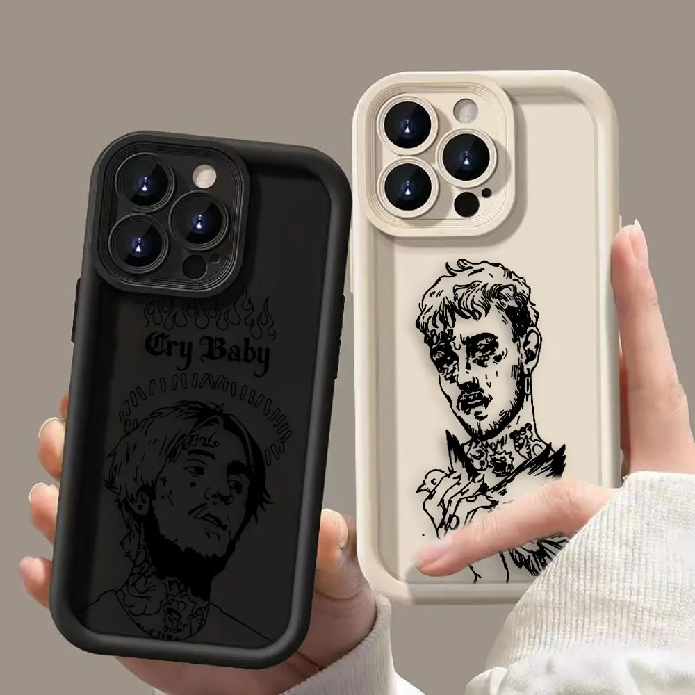 

Singer Lil P-Peep Cry Baby Phone Case For Xiaomi POCO F8 F7 ULTRA F5 F4 F3 C40 M6 M7 X3 X4 GT X5 X6 X7 TPU Case DIY Shell Cover