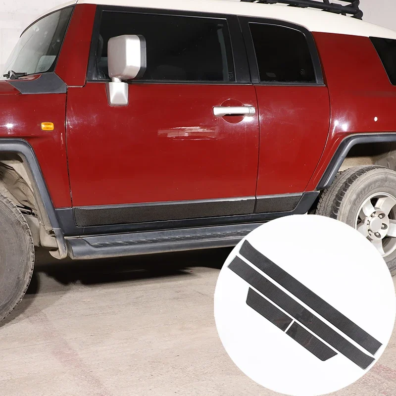 For Toyota FJ Cruiser 2007-2021 Soft Carbon Fibre Car Door  Car Body Anti-Collision Trim Sticker Car Accessories