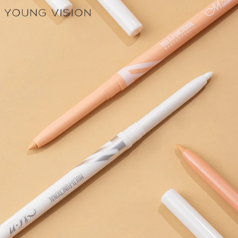 Multi-Purpose Eyeliner Pen White/Skin Color Eyeliner Makeup Pen Concealer Waterproof Sweatproof Long-lasting Easy To Wear