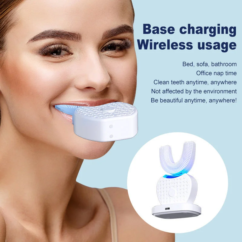 

Professional Food Grade Silicone Rechargeable Automatic U Type Electric Toothbrush UV Sterilization Household
