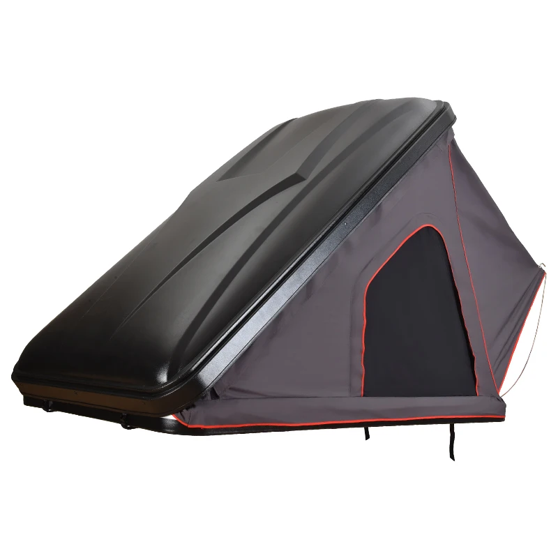 4X4 Offroad Truck Roof Top Tent Waterproof Automatic Folding Camping Tent Triangle Explosion Design Made Canvas Cotton Fabric