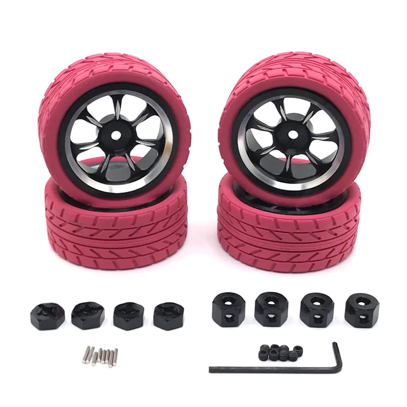 Metal Upgrade Color Racing 65mm Wheels For WLtoys WPL MN LC 1/18 1/16 1/14 1/12 RC Car Parts