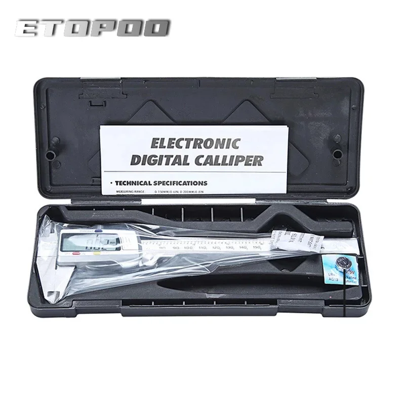 Stainless steel caliper 0-150mm electronic digital display vernier caliper 0.01mm with depth measuring rod Measuring tools