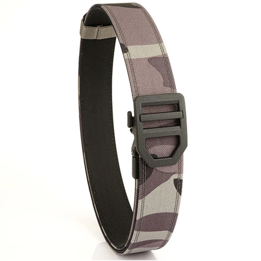 TUSHI EDC Harter taktischer Gürtel für Männer, Metall, automatische Schnalle, IPSC-Waffengürtel, 1100D Nylon, Militärgürtel, Outdoor-Sportgürtel, männlich – Detail 18
