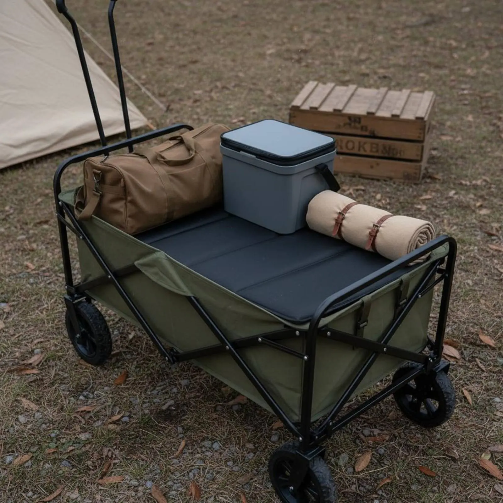 

Folding Wagon Base Plate Versatile Camping Vehicle Bottom Board Foldable Wagon Hard Liner Easy to Clean