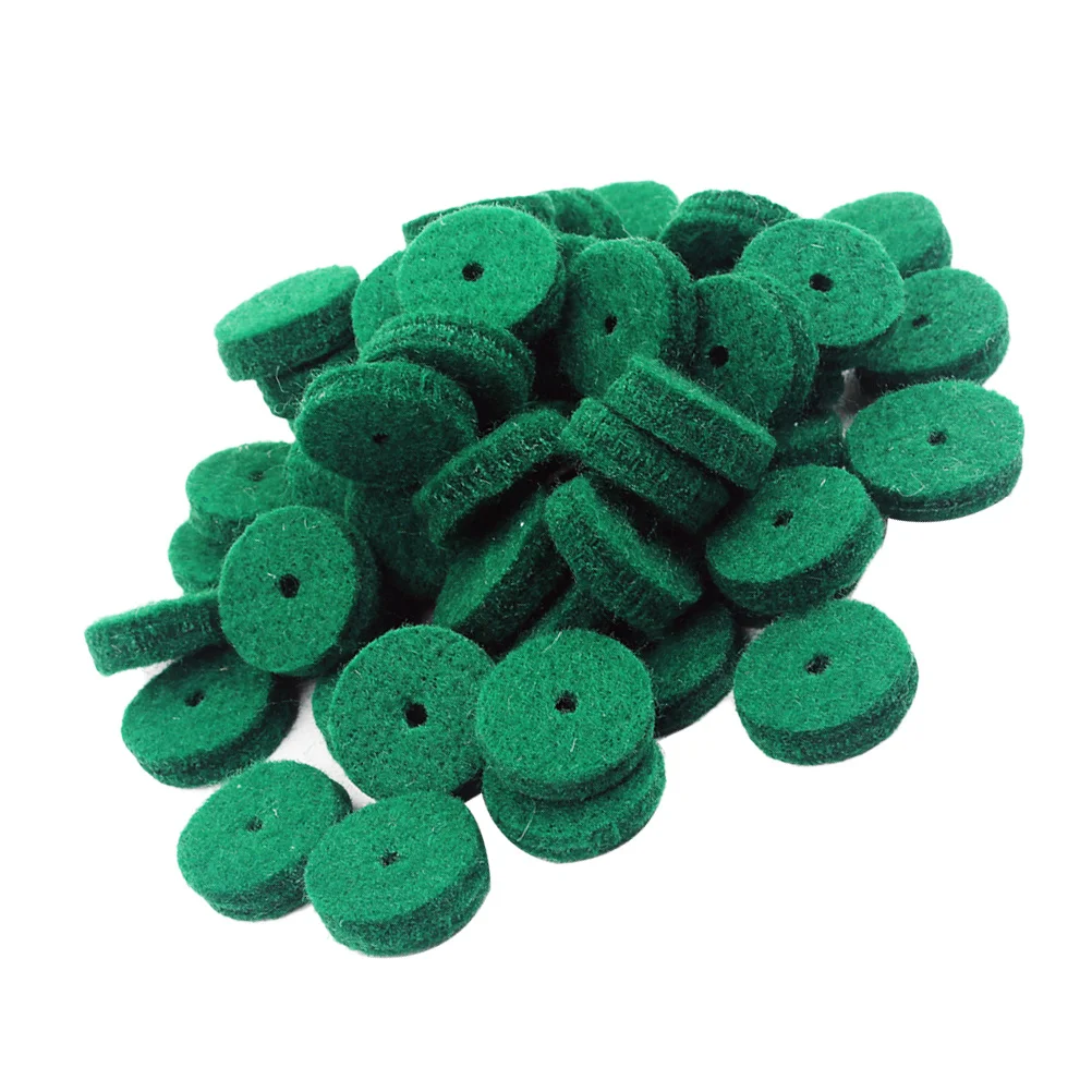 

90 pcs Piano Keyboard Washers Green Felt Round Repair Parts For Leveling Keys Replacement Tool Wool Felt Piano Accessories