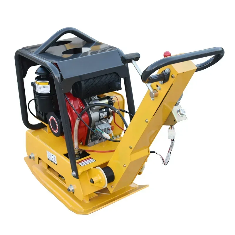 Handheld Reversible Hydraulic Driven Vibratory Plate Compactor for Construction Site Soil Asphalt Gravel Compaction Work