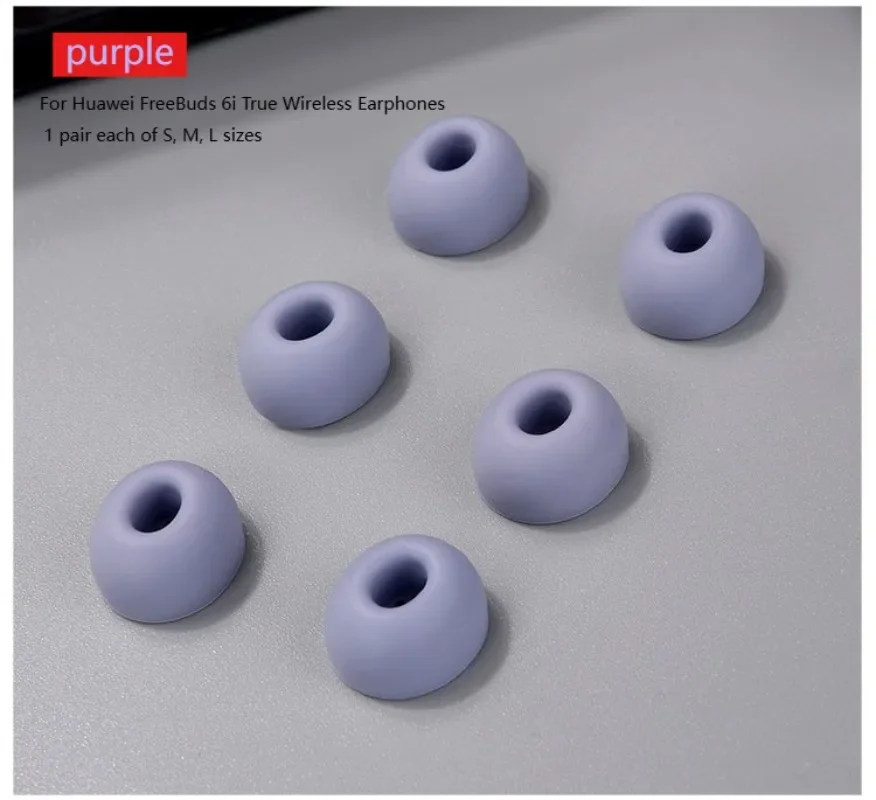 

Soft Silicone Eartips For Huawei FreeBuds 6i - Secure Fit Noise Isolation Covers For True Wireless Earphones。