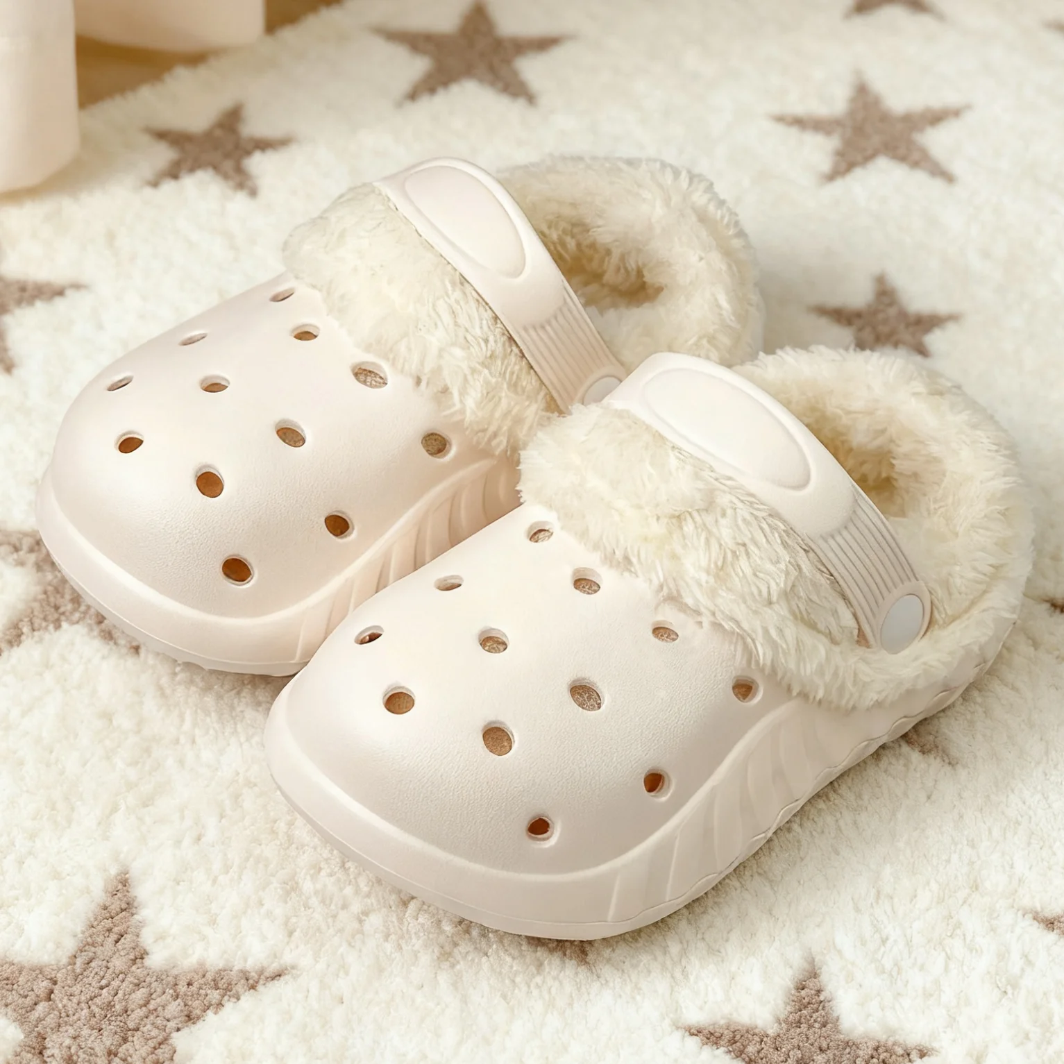 Nuove scarpe con buco caldo in velluto cartone animato per bambini, pantofole in cotone da uomo con suola morbida per bambini grandi