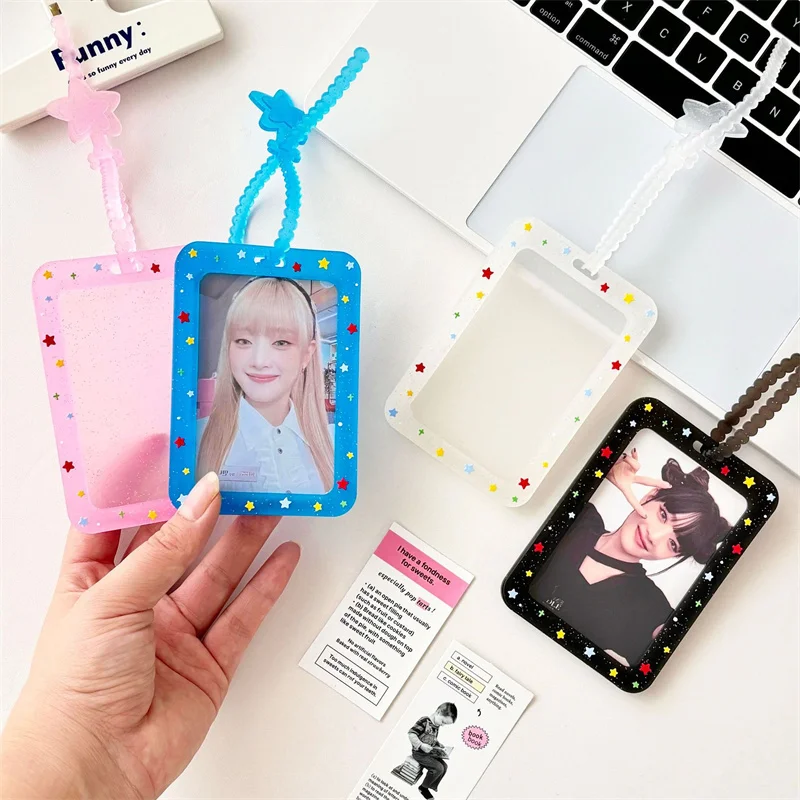 Kpop 3 Inch Photo Card Card Holder Postcard Card Holder Idol Fine Photo Display Frame Collector Card Lomo Card Binder Photocards