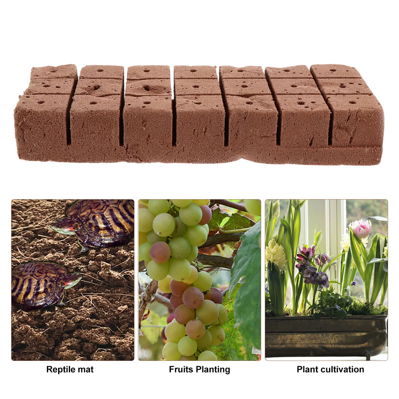 

20pcs Seedlings Matrix Block Nutrient Soil For Plant Nursery Mini Square Block Soilless Cultivation Flower Gardening Supplies