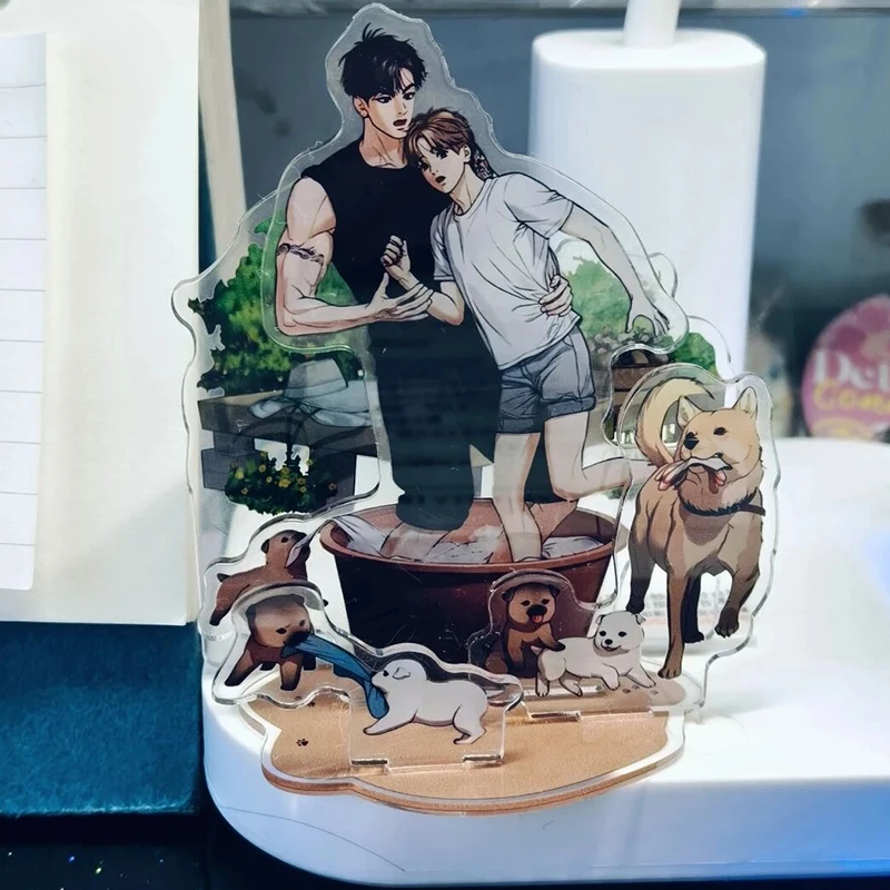 Anime Jinx Joo Jaekyung Kim Dan Cosplay Standing Plate Kawaii Acrylic Figure Stand Desktop Ornament Decoration Collect Prop