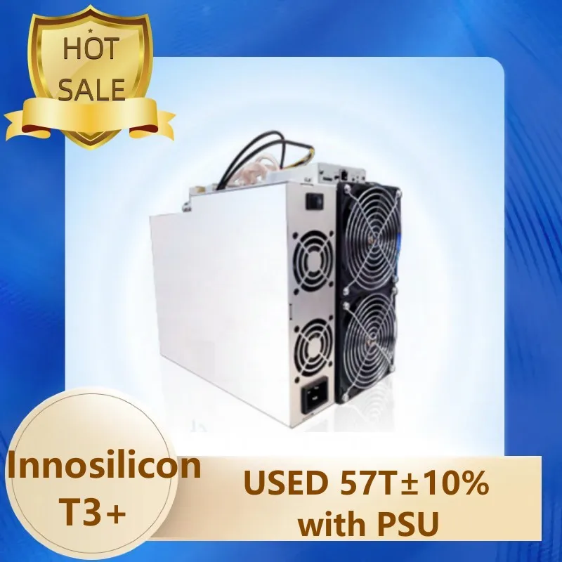 

Used Innosilicon T3+ 57T±5% Miner with Original Psu Power Supply