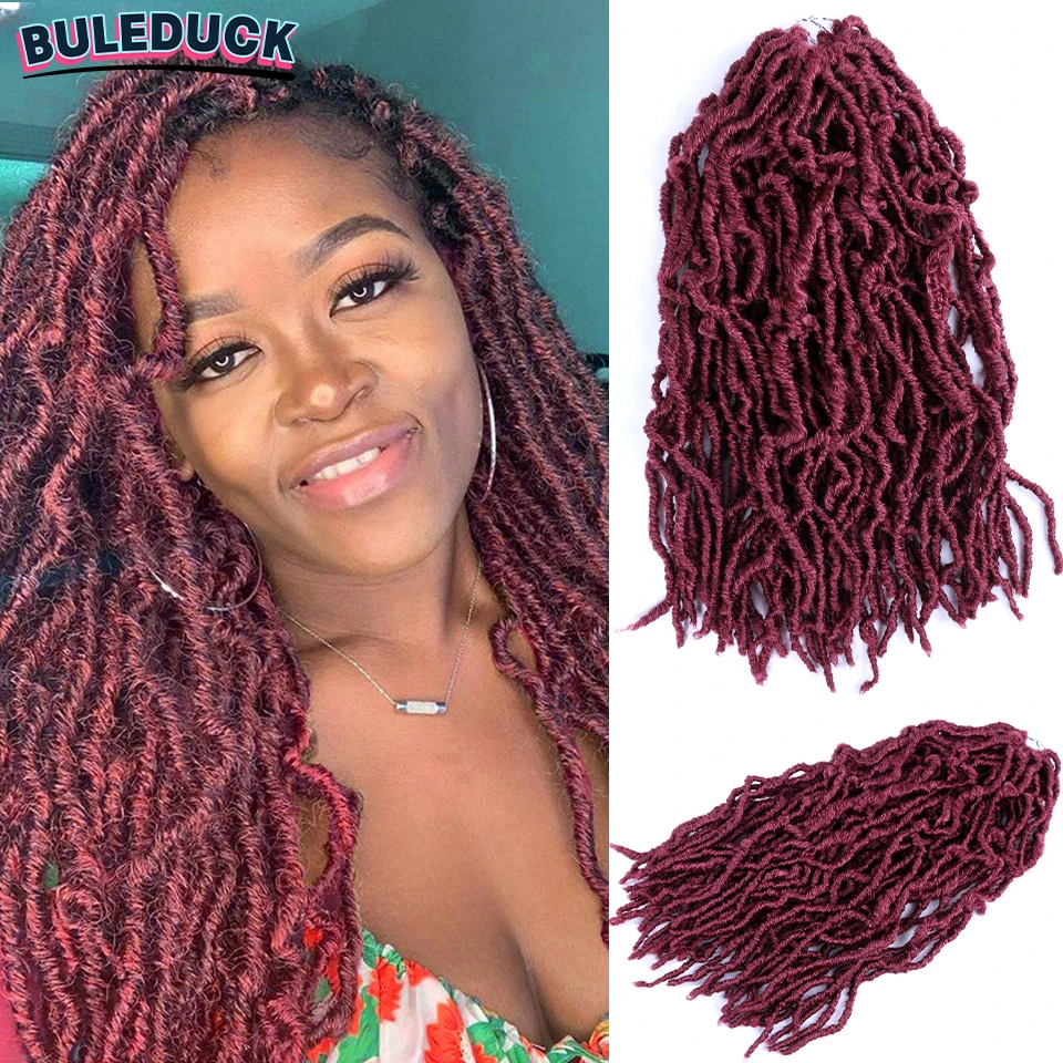 Capelli corti finti Locs Crochet 14 pollici Soft Locs Crochet Hair per Natural Butterfly Style Crochet trecce Locks Crochet Hair