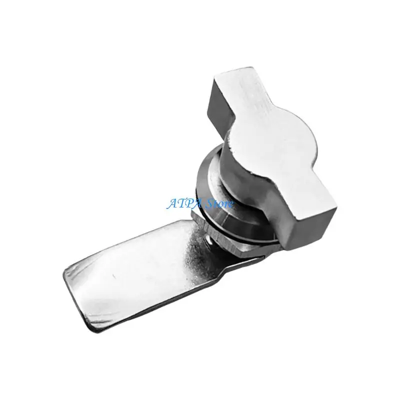 U13C Premium Aluminum T Rotating Latches Lock For Motorhome Marine Cupboard Furniture Drawer Secure Mechanism