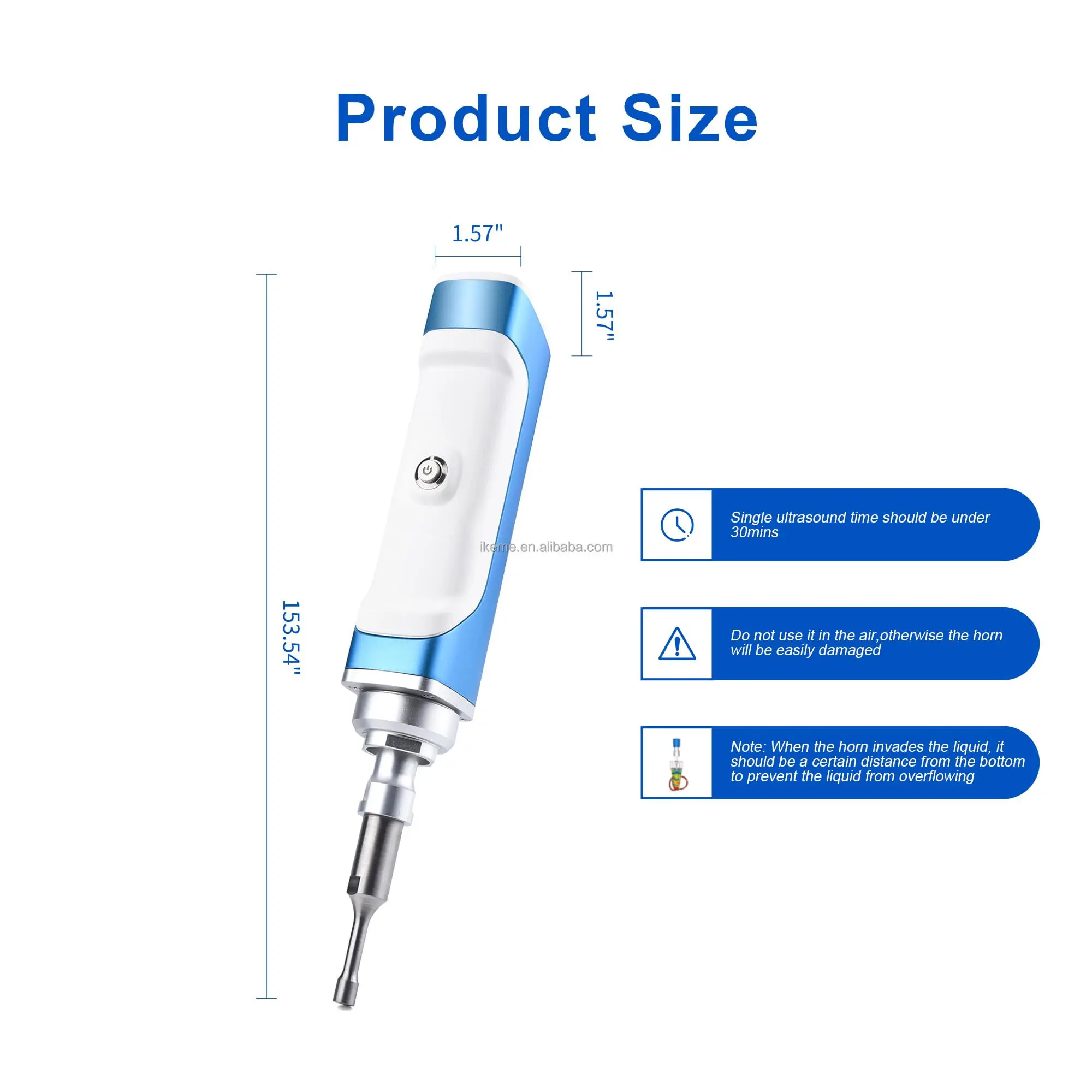 IKEME mini portable handheld ultrasonic cell pulverizer lab dispersing homogenizer laboratory homogenizer ultrasonic homogenizer