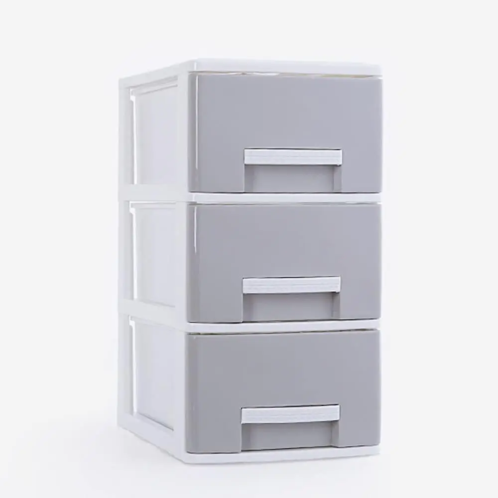 

Серый органайзер для офисного стола с выдвижным ящиком, поднос для документов для дома, работы, школы - ящик для хранения 24x34x32 см