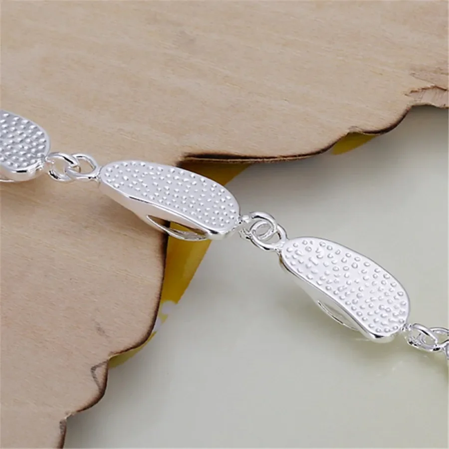 Cute Hot Sale Women Valentine\'s Day Gift Silver 925 Plated Bracelets New Fashion Jewelry Christmas Gifts Nice