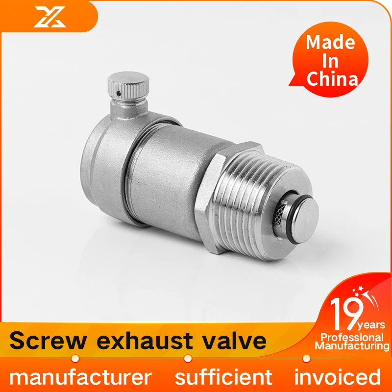 304 stainless steel automatic exhaust valve threaded tap water pipeline exhaust valve 4 points 6 points 1 inch DN15 20 25