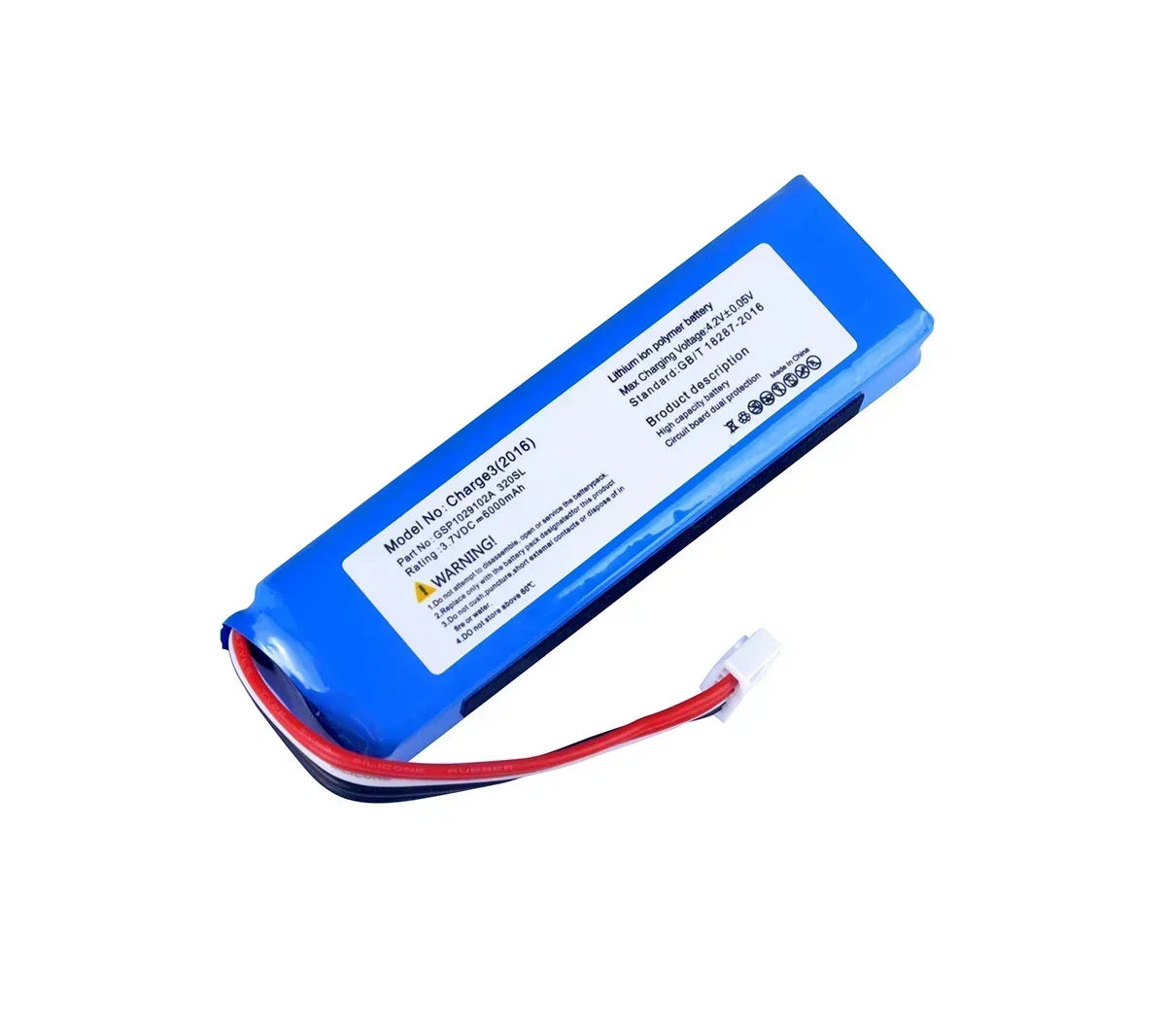 Original GSP1029102A 6000mAh Replacement Battery For JBL Charge 3 2016 Version Charge 3 Speaker Batteries with Tools