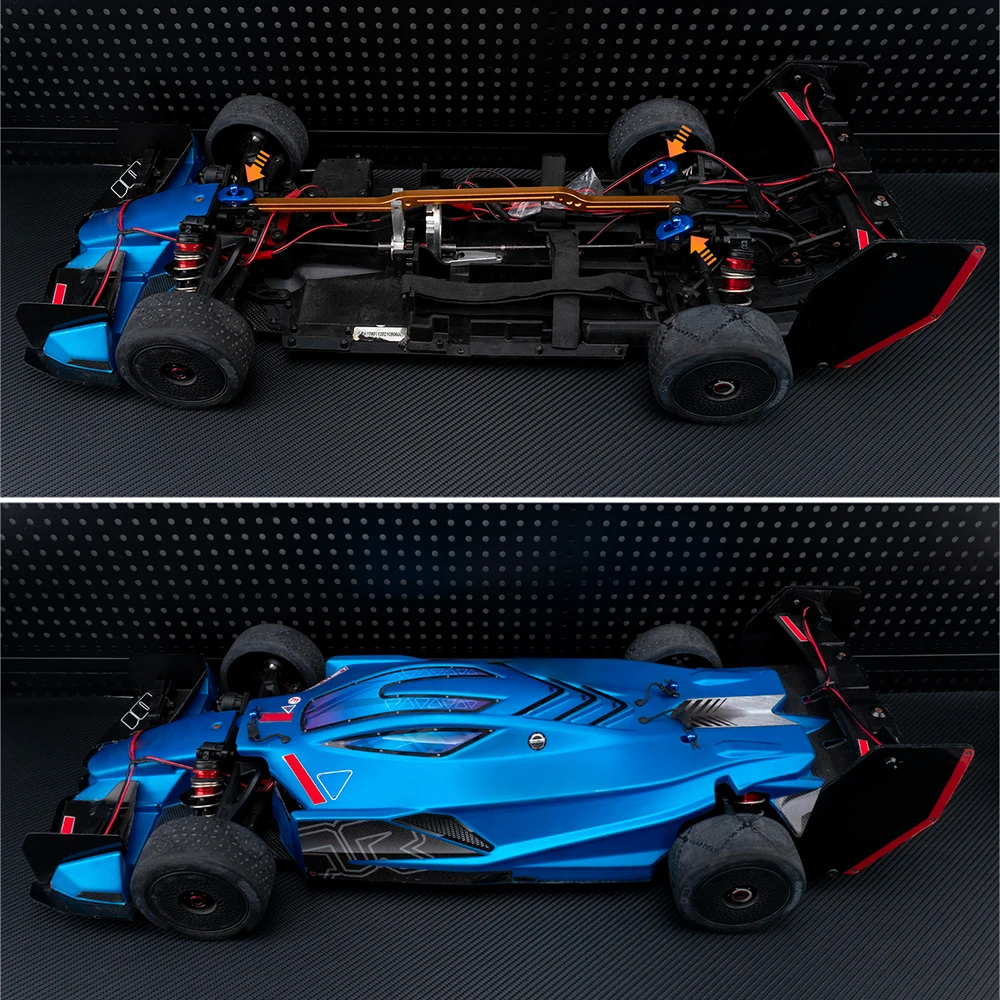 MIBIDAO Body Post Metal Professional RC Model Vehicle Accessories Spare Parts for 1/7 1/8 ARRMA RC Car Parts