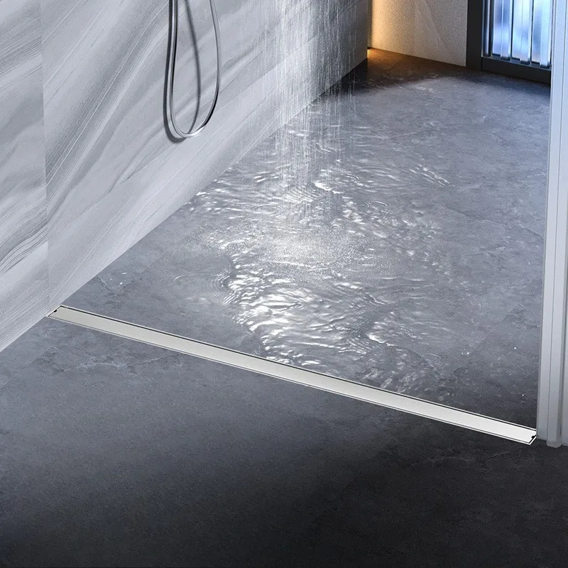 

Душевая комната, прямоугольный, большой объем, нержавеющая сталь 304, невидимый, устойчивый к запаху слив для пола, длинная полоса для ванной комнаты