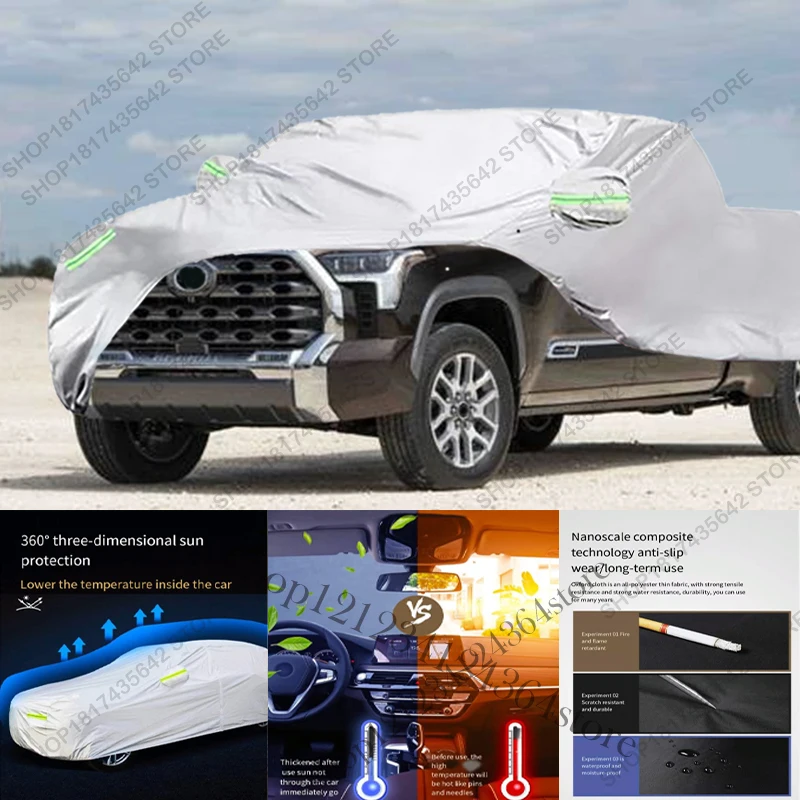 Full Car Cover Compatible with Toyota Tundra 2022-2025 All-Weather Sun Rain UV Dust Proof Rain Outdoor Indoor Protect