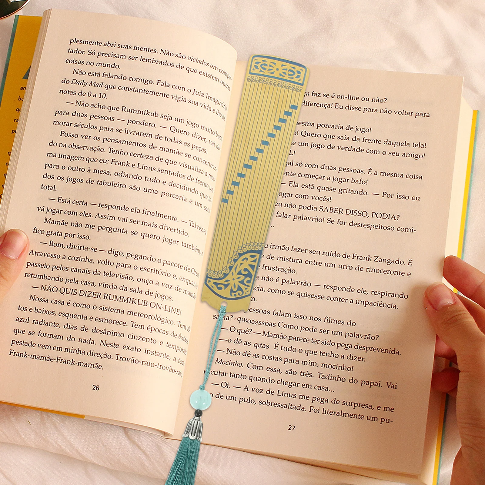 

Guzheng Bookmarks Musical Book Mark Gift Instrument Page Markers Golden Color Reading Accessories Student Supplies