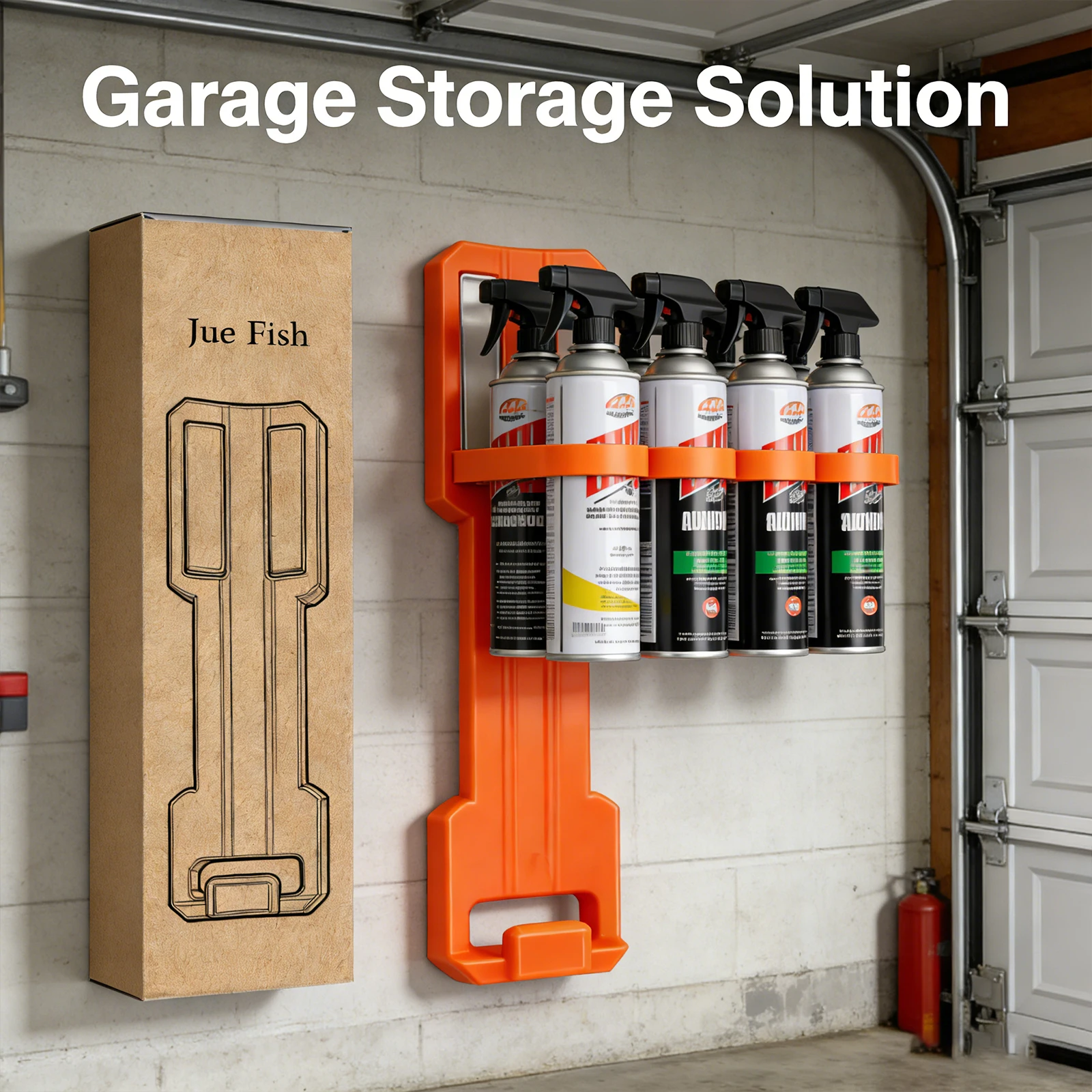 Magnetic Aerosol Can Holder Collect Multiple Tool Garage Toolbox Space Saving Tool-Free Installation Portable Wall Storage Rack